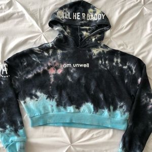 CHD I am unwell cropped hoodie